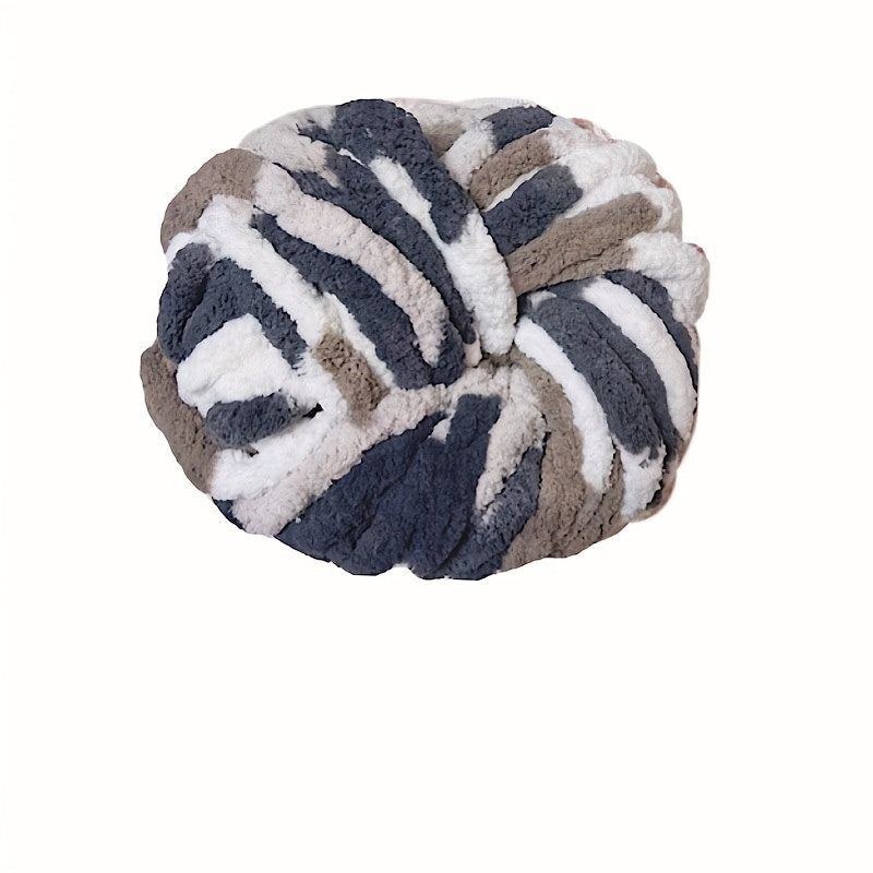2pcs Thick Wool Thread DIY Flower Solid Woven Blanket Scarf About 250g 25m