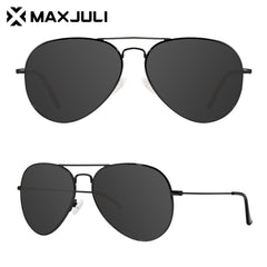 MAXJULI Polarized Aviator XL Sunglasses Metal Frame 8810