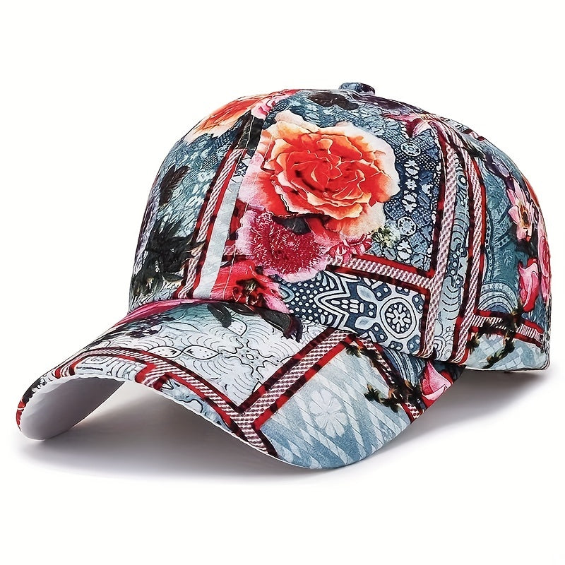 Flower Sun Hat Peaked Cap for Hiking