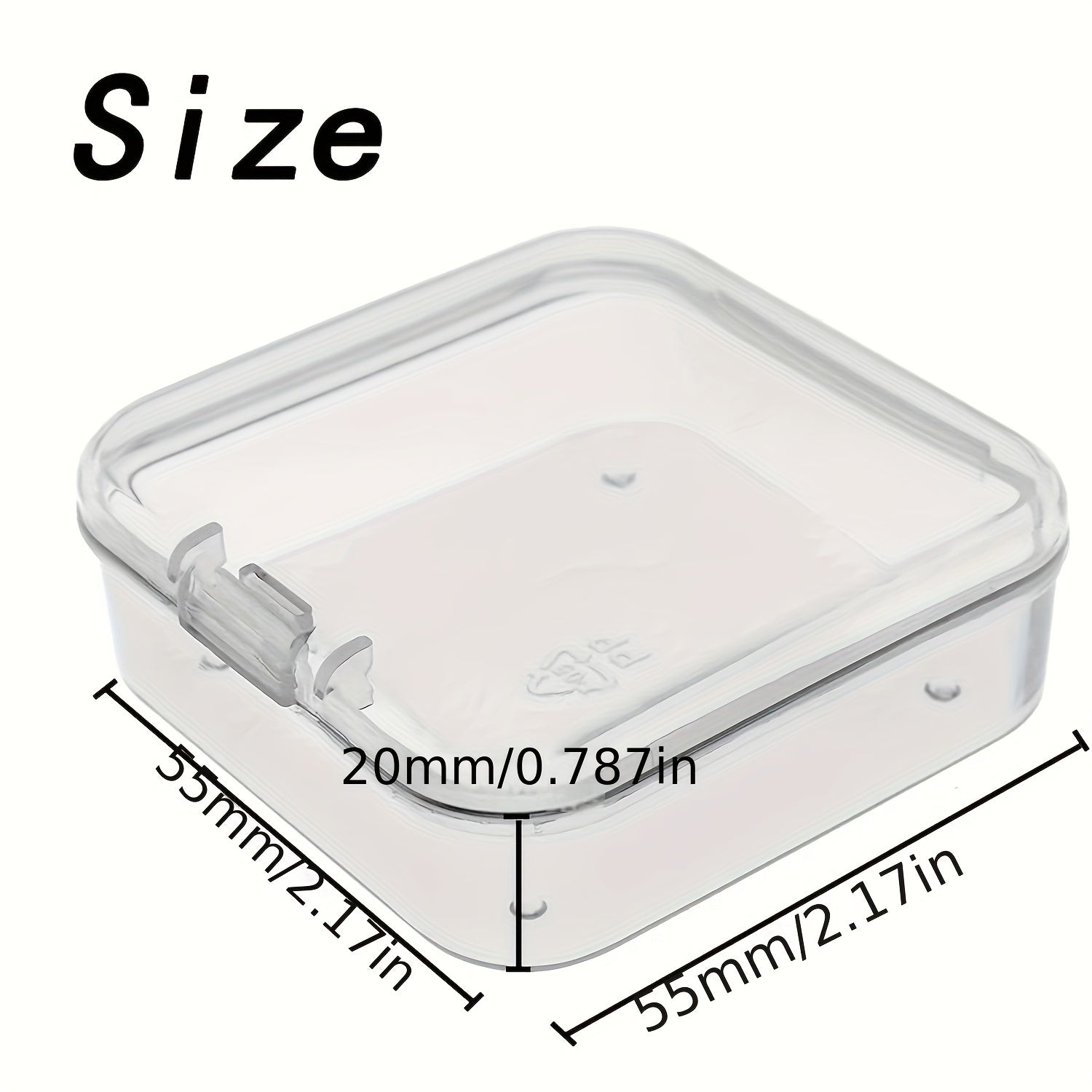 20pcs Small Plastic Boxes Mini Storage Containers Clear Beads Storage Containers