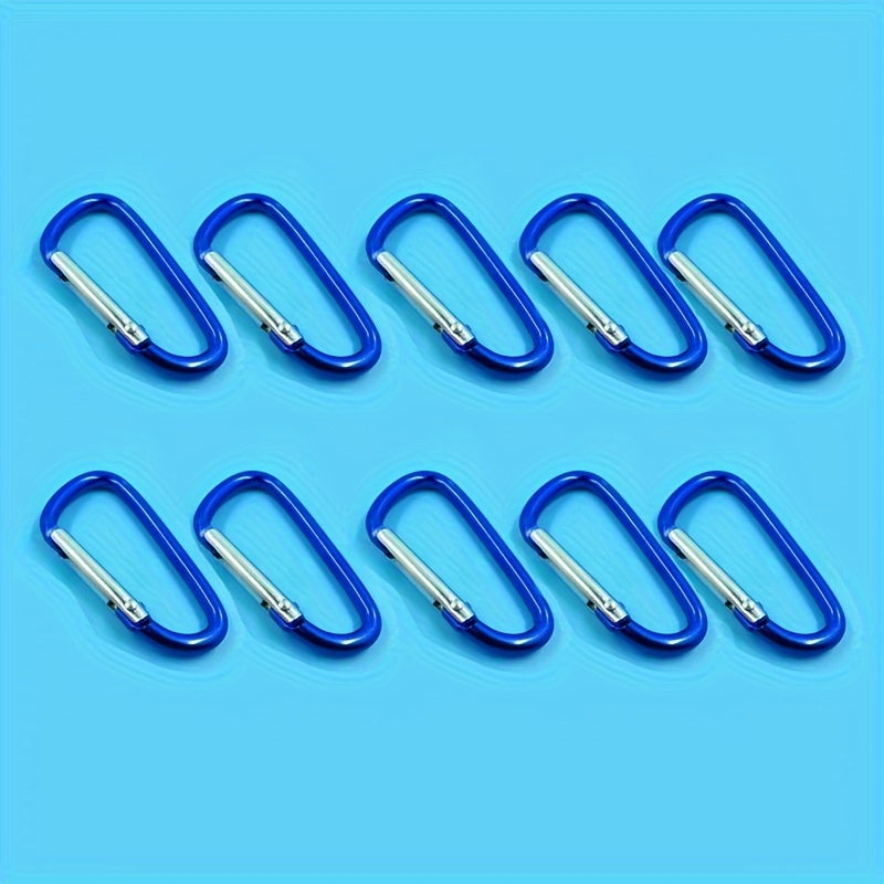 10pcs Heavy Duty Alloy Keychain Clips for Camping Hiking