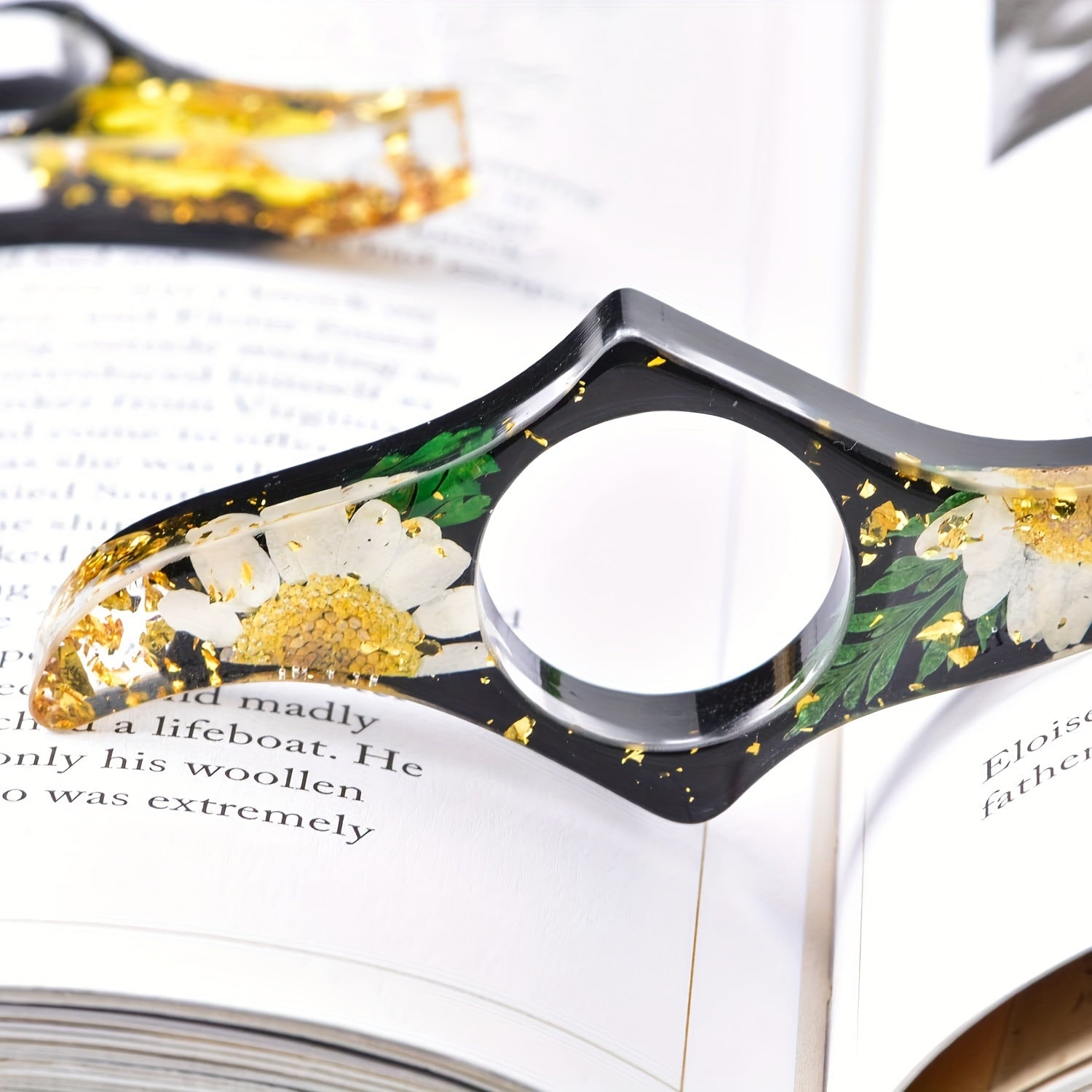 Book Page Holder Thumb Book Page Holder Dried Flowers For Resin