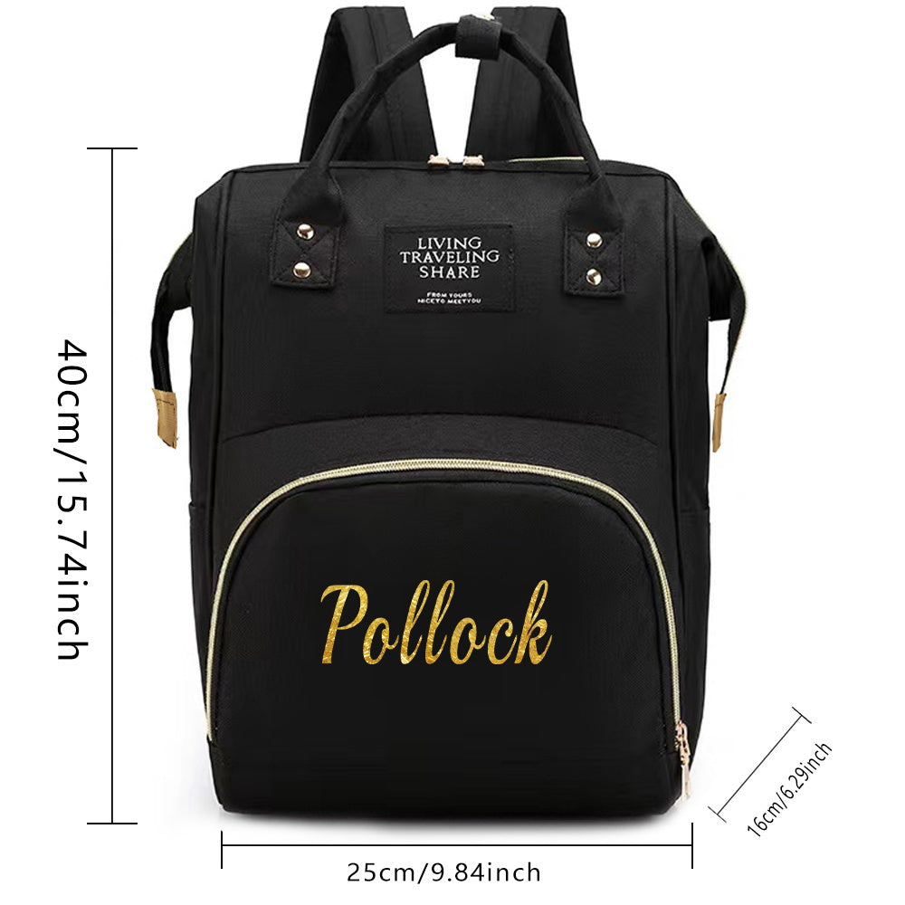 Mommy Backpack Oxford Cloth Diaper Bag Large Capacity Bottle Nursing Pouch