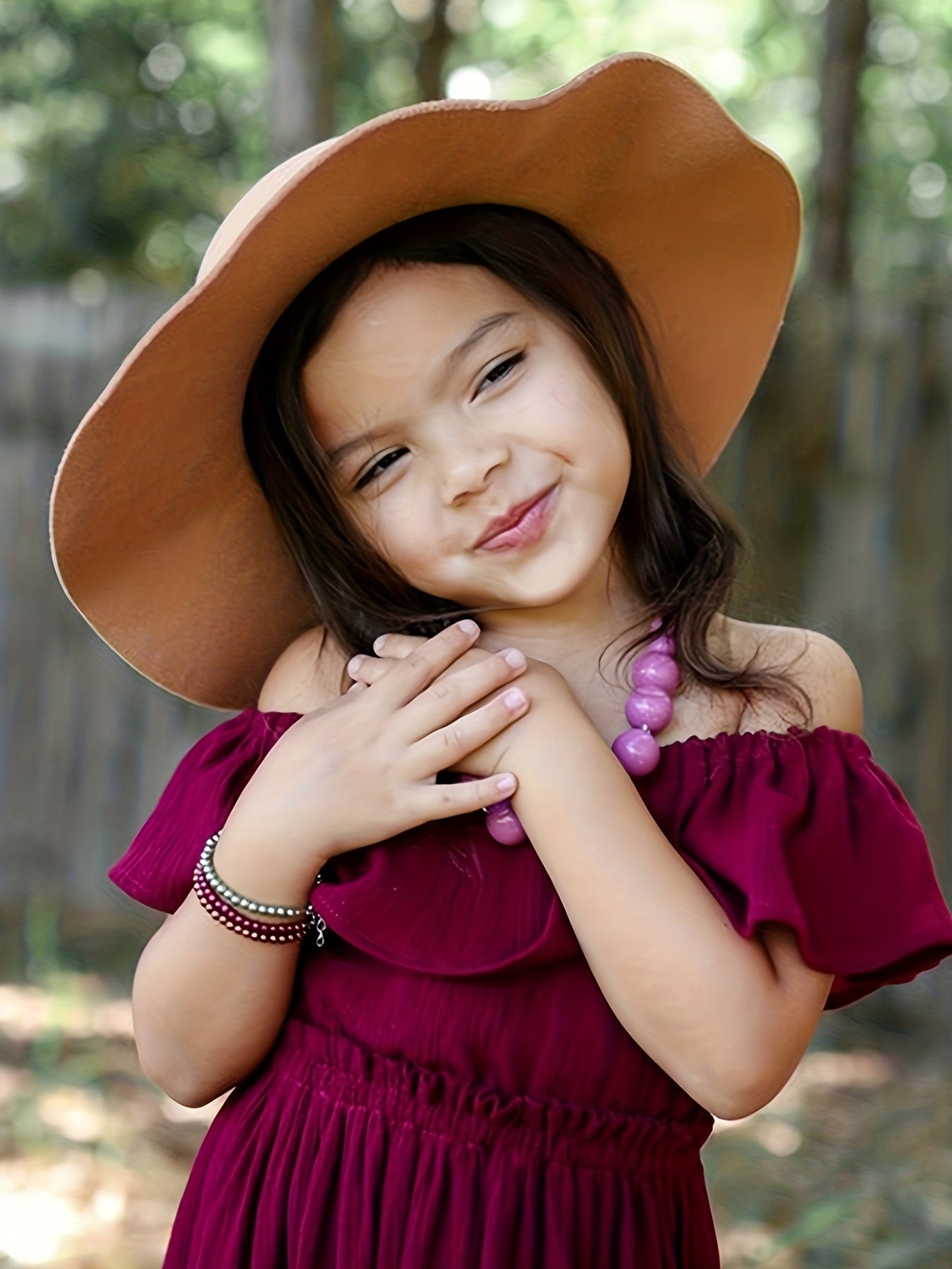 Stylish Ruffle Trim Cami Dress Parent Child Outfit