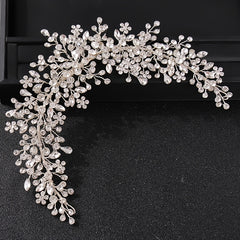 Boho Wedding Hair Accessory With Pearls And Leaves