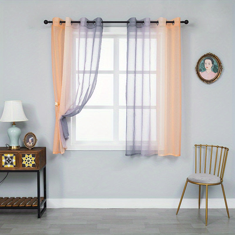 Sheer Curtains for Home Decor & Privacy - Perfect for Kitchen, Bedroom, Living
