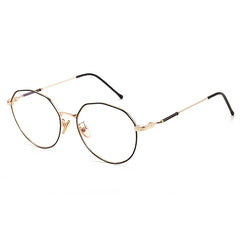 Round Frame Spectacles Lens Thin Temple Frame Glasses