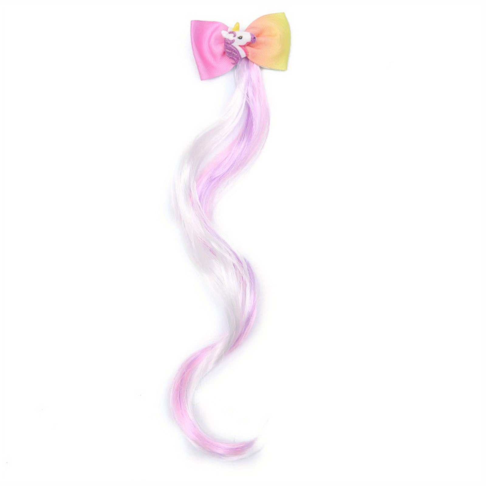 Unicorn Bowknot Decor Hair Clip for Party Performance
