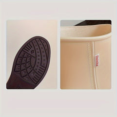 Women's Solid Rain Boots Wear Resistance Garden Water Shoes