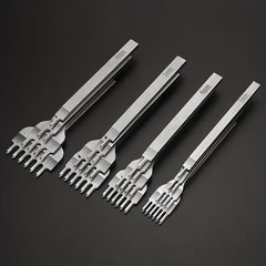 4pcs Stainless Steel Leather Craft Hole Punch Set