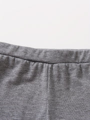 Kids Girls Leggings Contrast Binding Tights Pants For Sports Casual 4-7 Years