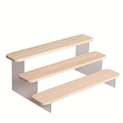 Solid Wood Ladder Display Stand Hand Model Display Rack Home