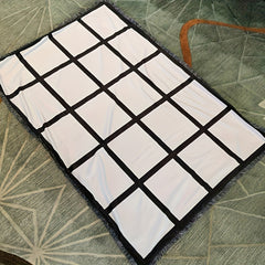 101x152 Sublimation Throw Blanket Heat Press 9 15 20 Grids - Blank