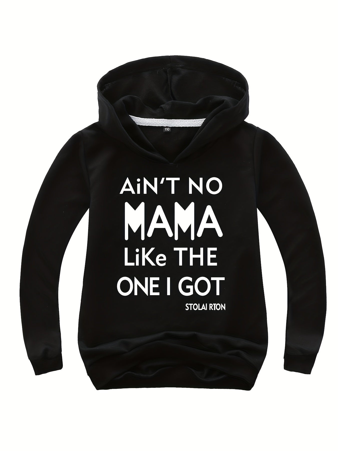 Kids Cozy Letter Print Hoodie Pullover Sweatshirt
