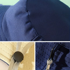 Foldable Wide Brim Sunshade Hat for Travel and Fishing