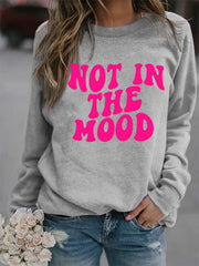 Print Sweatshirt Long Sleeve Crew Neck Casual Sweatshirt