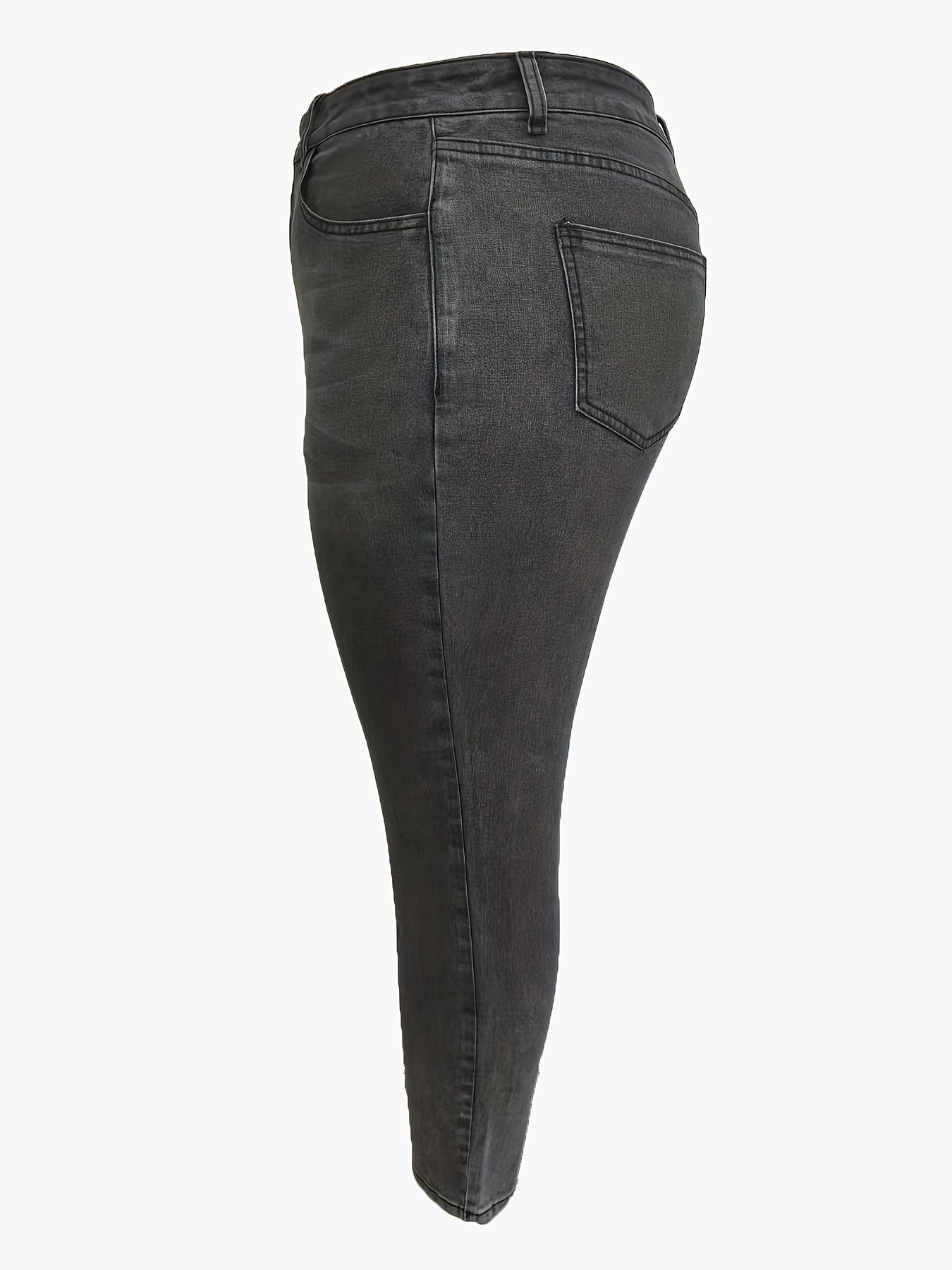 Women's Plus Solid High Rise Skinny Jeans