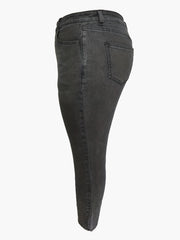 Women's Plus Solid High Rise Skinny Jeans