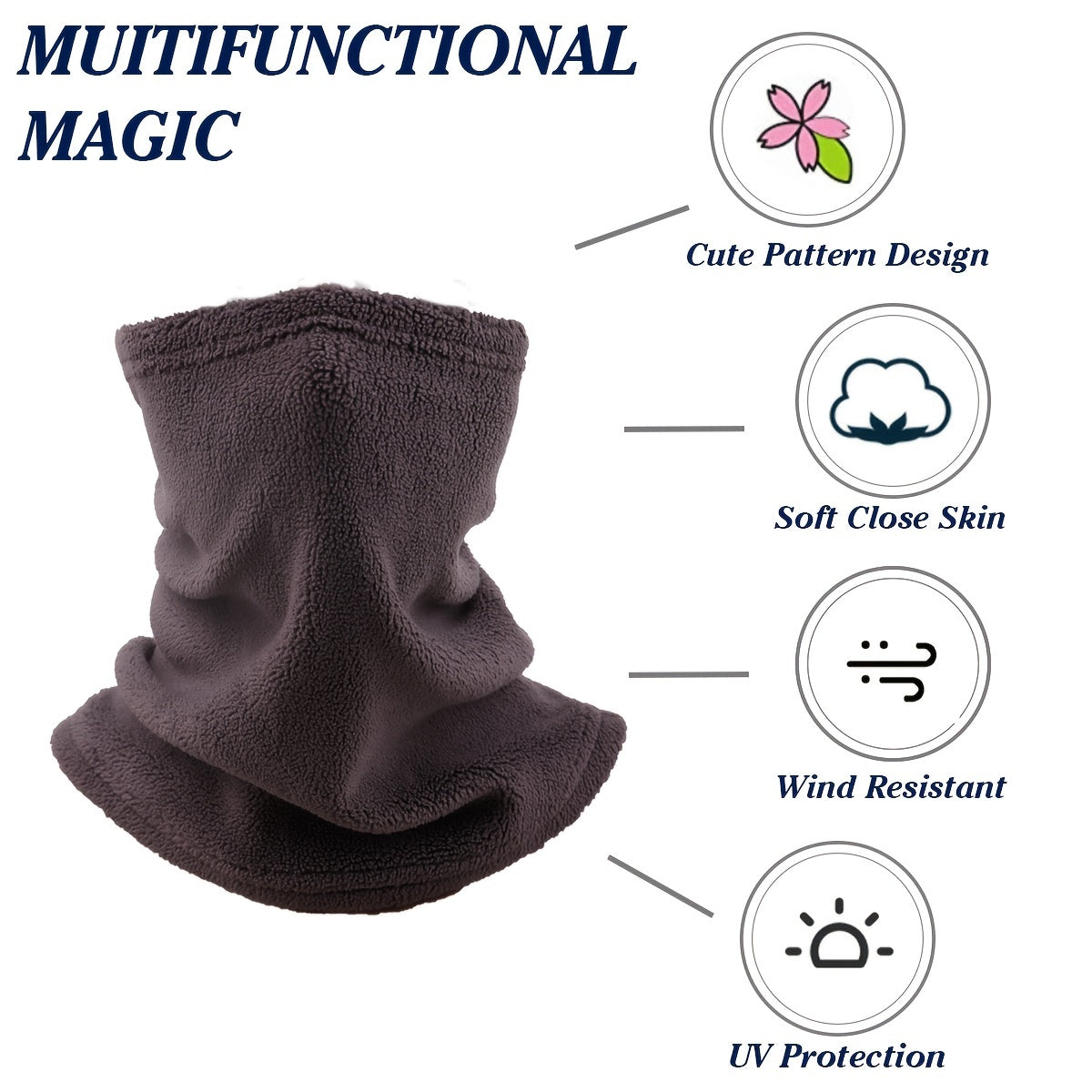 Windproof Winter Neck Mask Cover for Outdoor Activities