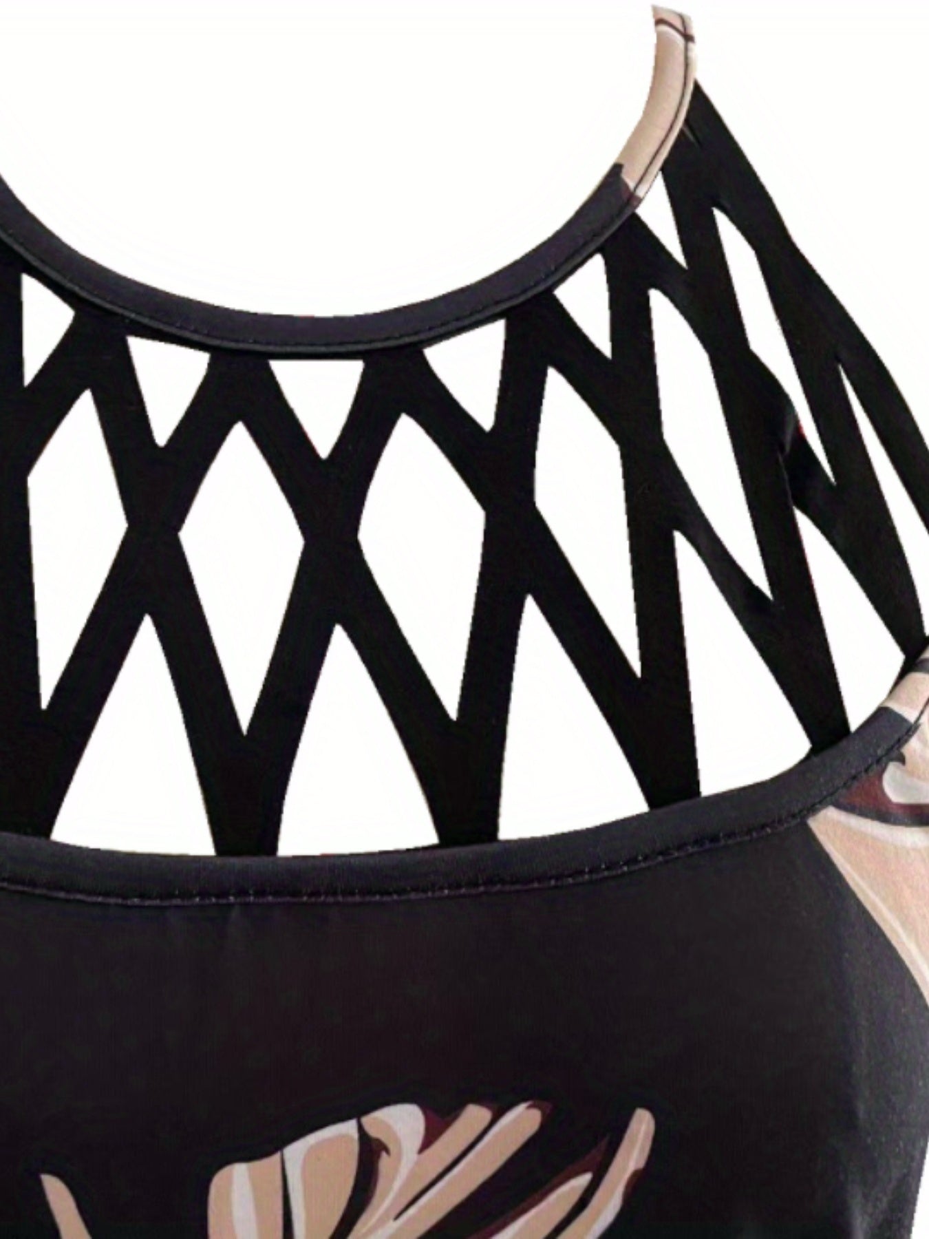 Criss Cross Sleeveless Tank Dress Women's Clothing
