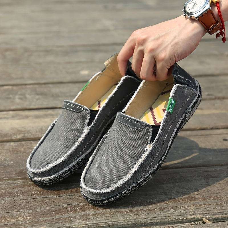 Men's Slip On Shoes Cloth Shoes Deck Shoes Casual Loafers