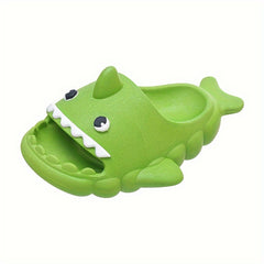 Baby Boys Cartoon Shark Open Toe Slippers Non Slip Lightweight Slippers