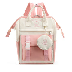 Large Capacity Diaper Bag with Floral Design