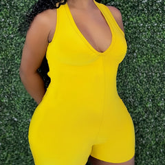 Sexy Romper Women's Plus V Neck Tank Romper