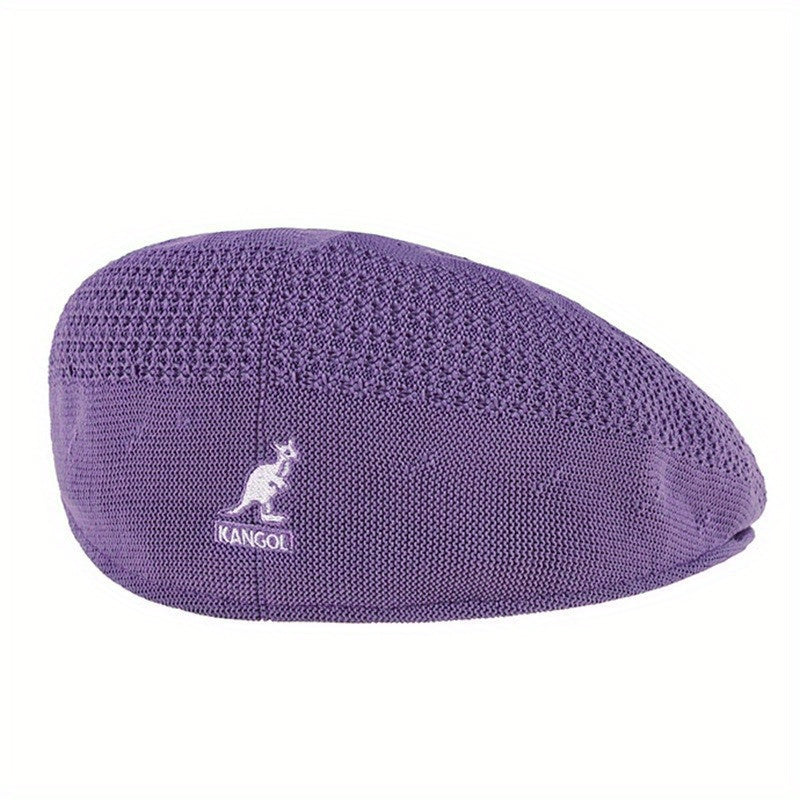 Unisex Animal Embroidery Beret Casual Newsboy Cap Painter Hat