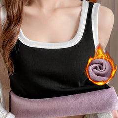Colorblock Trim Thermal Top Sleeveless