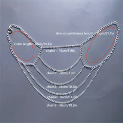Sexy Tassel Body Chain Halter Harness Hollow Out Strappy Layer