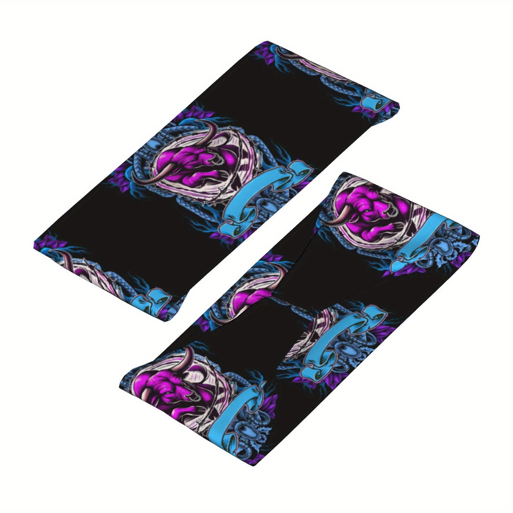 Unisex Sports Headband Sweat Wicking Stretchy Polyester Bull & Snake