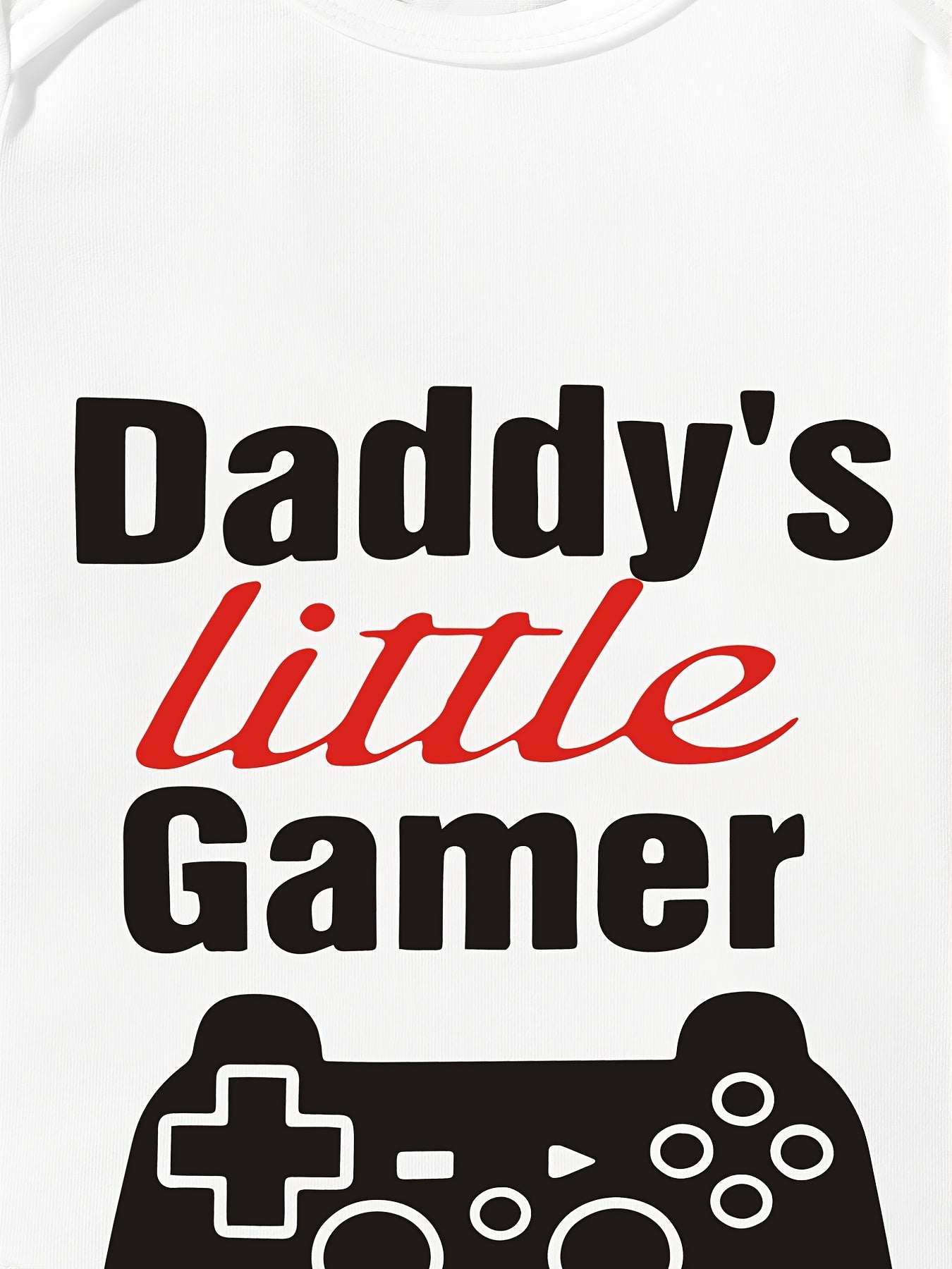 Baby Boys Casual Daddy s Little Gamer Short Sleeve Onesie Clothes