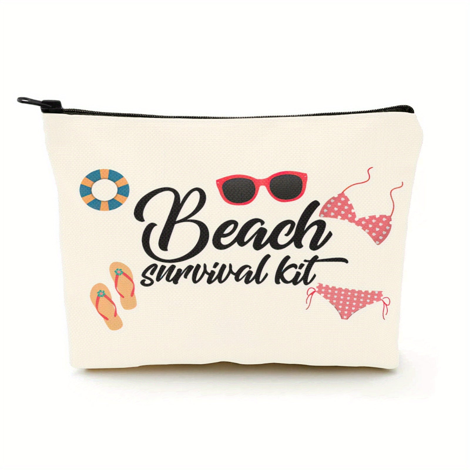 Beach Survival Kit Makeup Bag & Toiletry Organizer