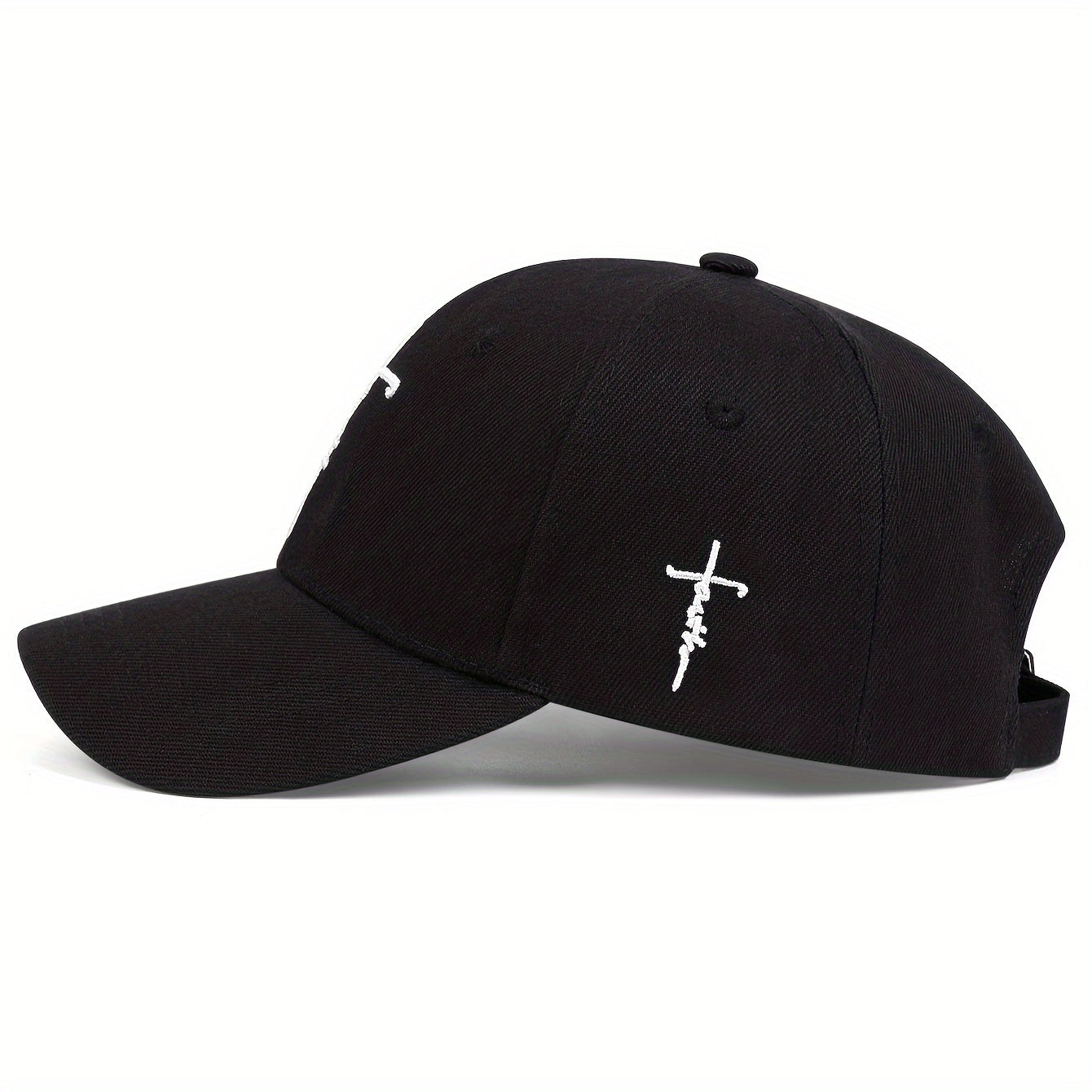 Men's Cross Baseball Cap Outdoor Sun Hat Adjustable Casual Hat