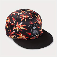 Leaf Print Baseball Cap Sun Screen Hat Unisex