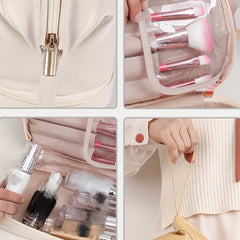 Double Layer Travel Makeup Bag Waterproof Toiletry Bag