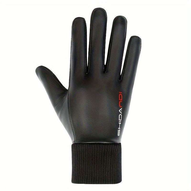 Men's Winter Waterproof Cycling Gloves Velvet Non-slip Warm Gloves