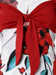 Floral Off Shoulder Romper Sexy Short Sleeve Women's Clothing