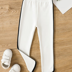 Girls Striped Leggings for Winter Sports