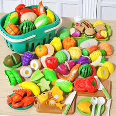 Kitchen Toy Set 24pcs Pretend Game Food Set Kids Kitchen Toy Accessories Set