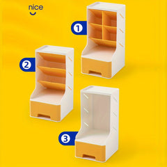 1pc Pen Holder Desktop Classification Stationery Supplies Storage Box