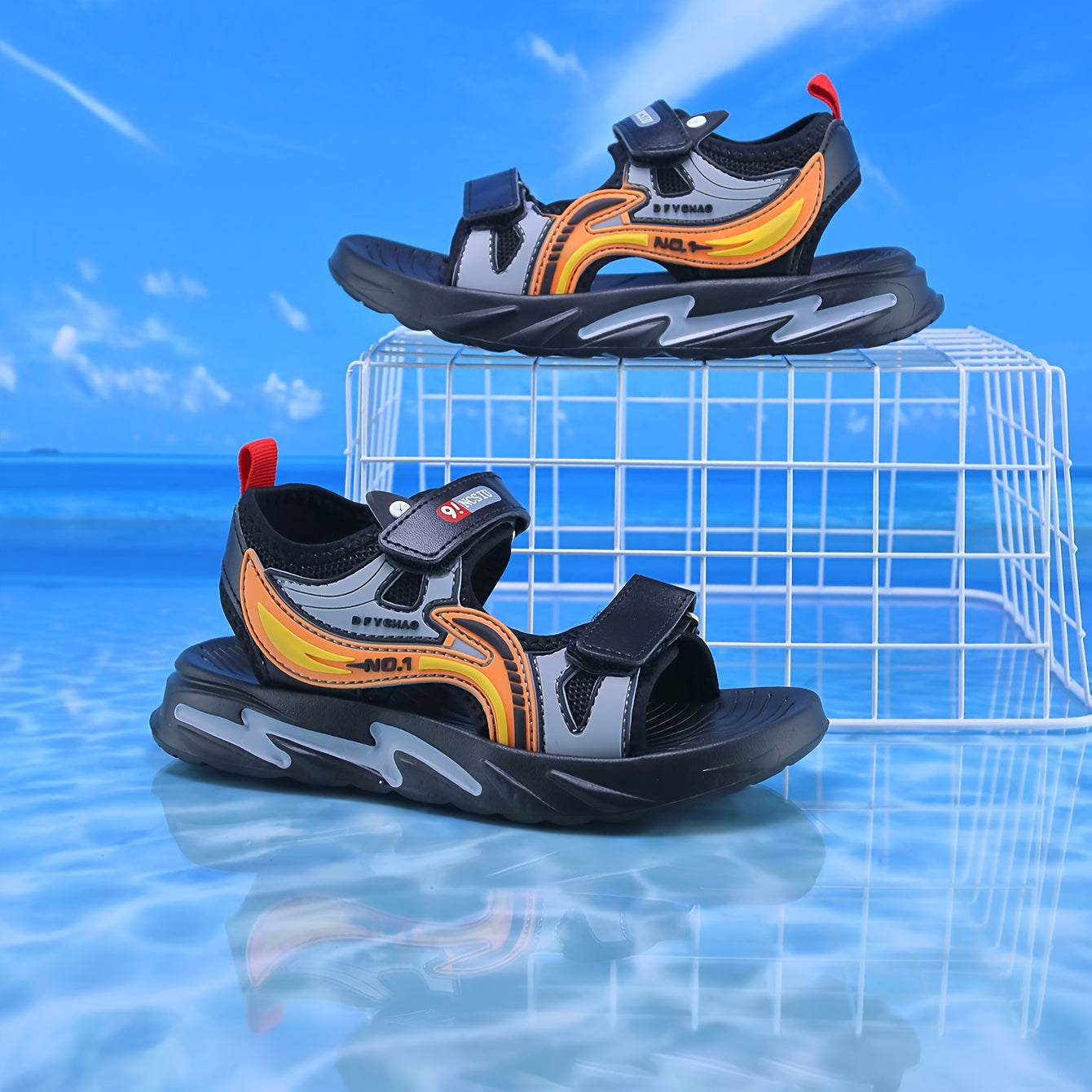 Boys Open Toe Breathable Sandals Lightweight for Spring Summer