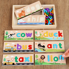 Educational Alphabet Puzzle 26pcs Numbers Word Building Teaching Toy
