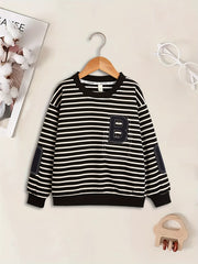 Striped Long Sleeve Top for Boys Size S-XXL