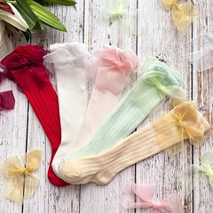 Kids Anti-Mosquito Princess Bow Over-the-Knee Socks