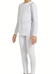 Boys 2pcs Underwear Set Quick Drying Bodycon Shirt Pants