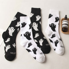 Ghost Print Comfy Socks Women's Stockings
