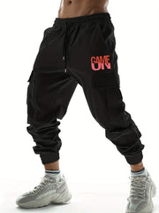 Game On Casual Cargo Pants Men's Joggers For Spring Summer