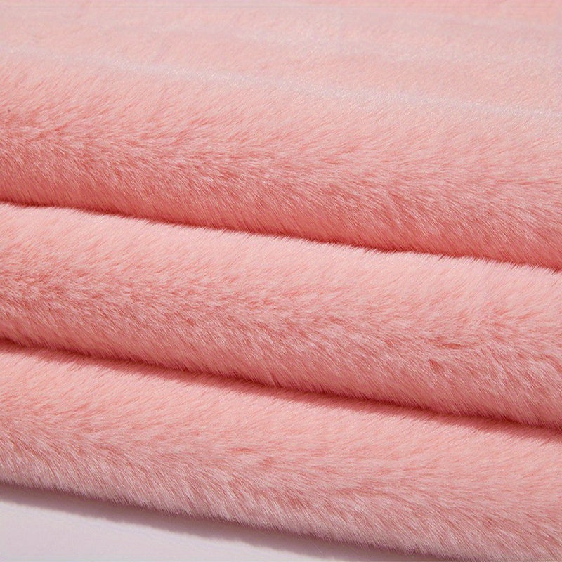 Rabbit Fur Fabric Clothing Vest Scarf Pillow DIY Toy Plush Material